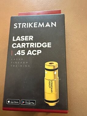 Yellow .45 ACP Laser Training Cartridge - Laser Dry-Fire Trainer